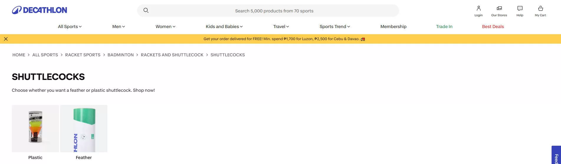 Decathlon Philippines Badminton Shuttlecock Supplier and Retailer