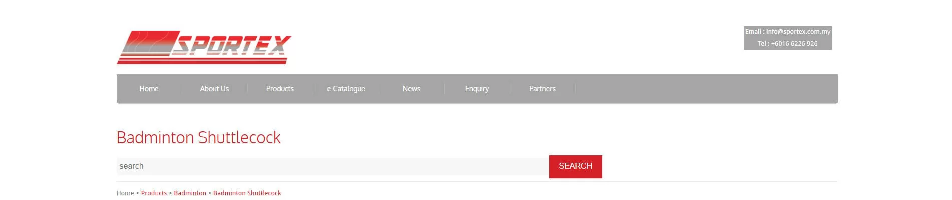 Sportex Malaysia Shuttlecock Supplier and Badminton Equipment Seller