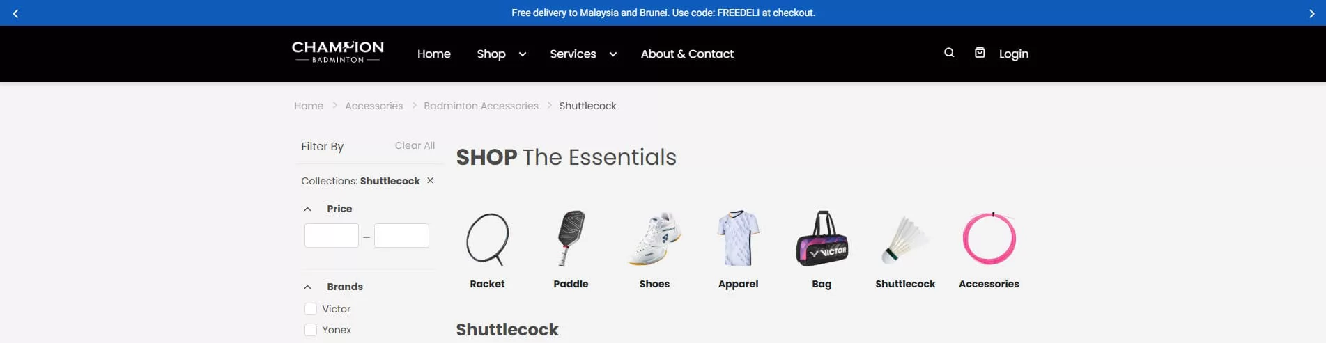 Champion Badminton Malaysia Shuttlecock Supplier and Badminton Product Seller