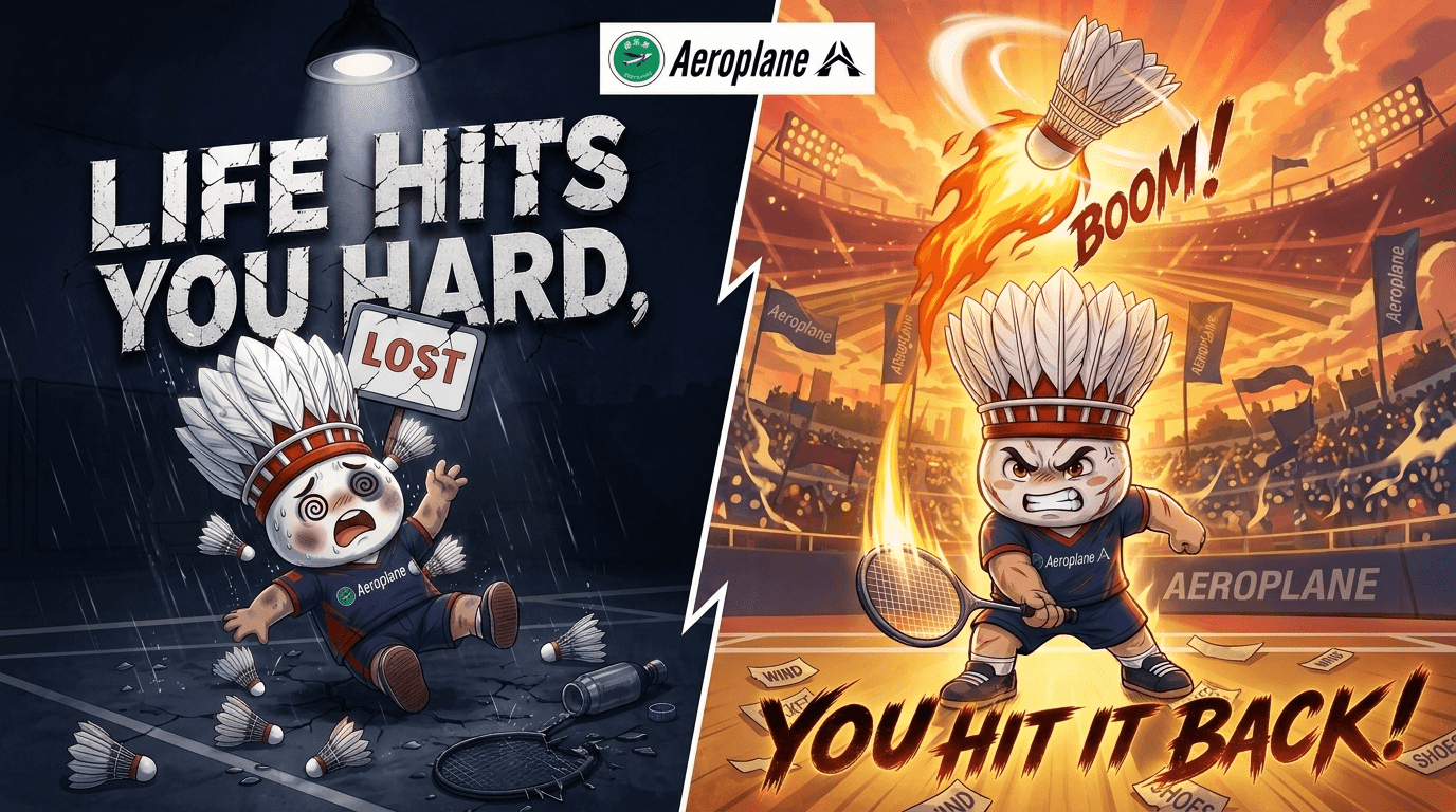 Life hits you hard, you hit it back.