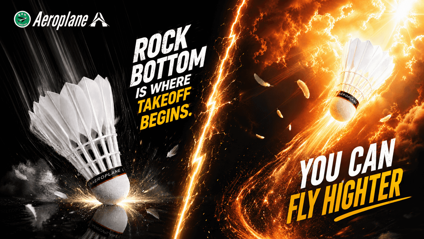 ROCK BOTTOM IS WHERE TAKEOFF BEGINS